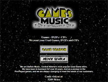 Tablet Screenshot of gamesmusiconline.com